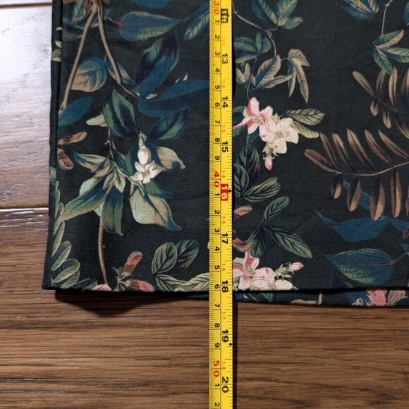 RW&CO mini skirt green floral print size 0 - Picture 10 of 16